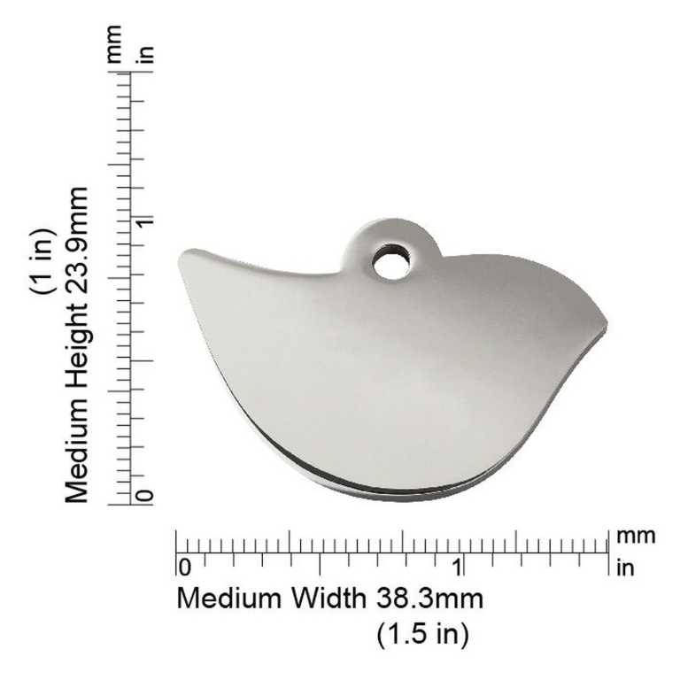 Dimensioni de la médaille Red Dingo 8BI-Medium