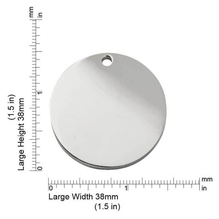 Dimensioni de la médaille Red Dingo 8CL-Large