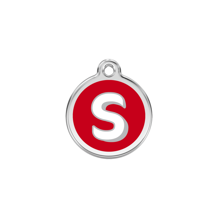 Vue avant - Médaille personnalisée Red Dingo S Rouge 20.00mm - Gravure incluse