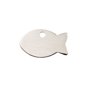 Medaglietta per gatto Piccola Pesce in acciaio inox