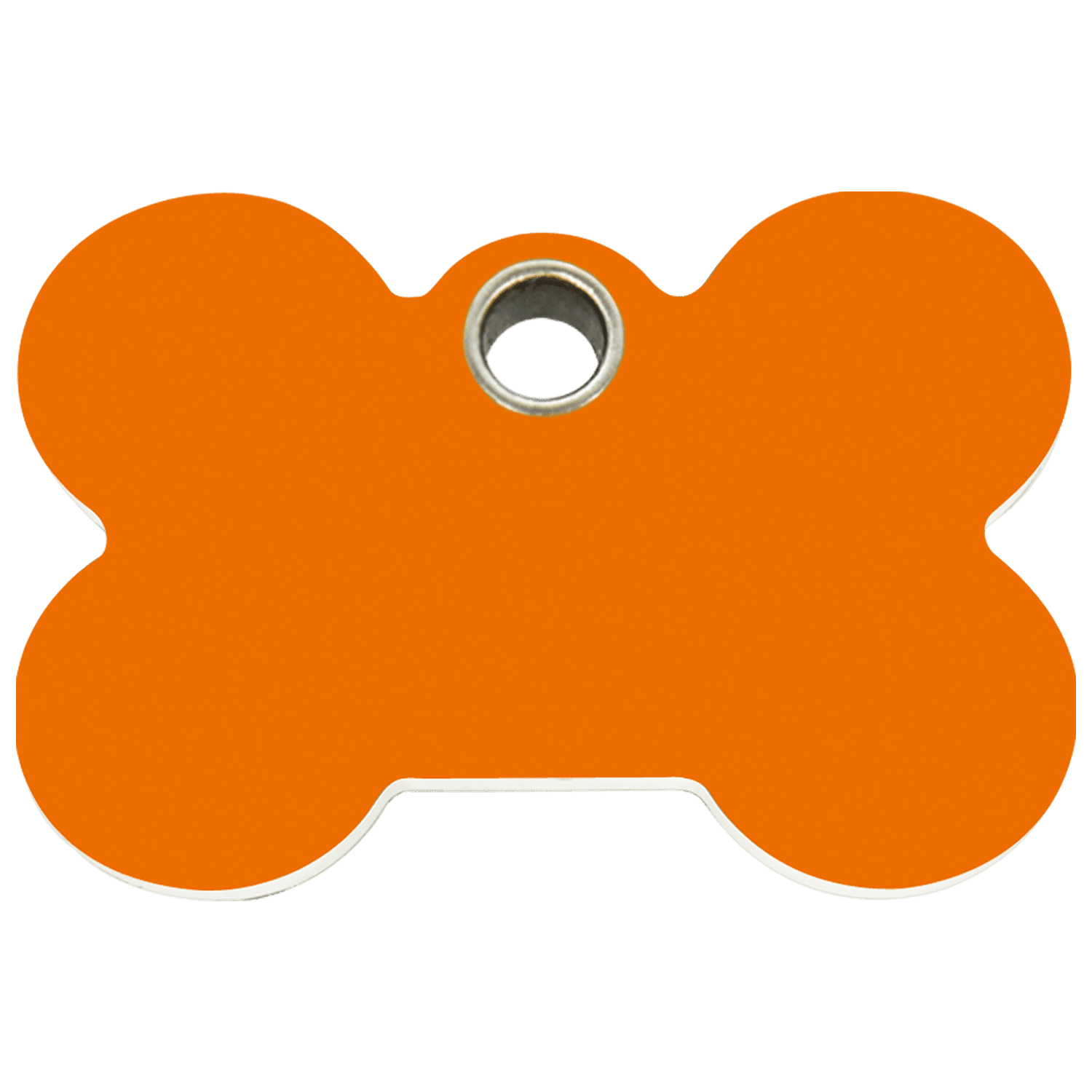 Vue avant - Médaille personnalisable pour chien Red Dingo Os Orange L - Gravure incluse
