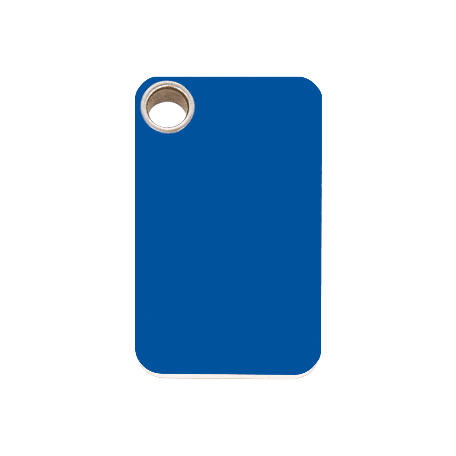 Vue avant - Médaille personnalisée pour chien Red Dingo bleu foncé M - Gravure incluse
