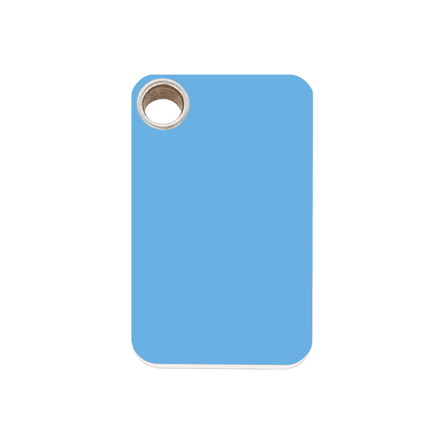 Vue avant - Médaille personnalisée pour chien Red Dingo bleu clair taille M - Réf. 04-RT-LB-ME