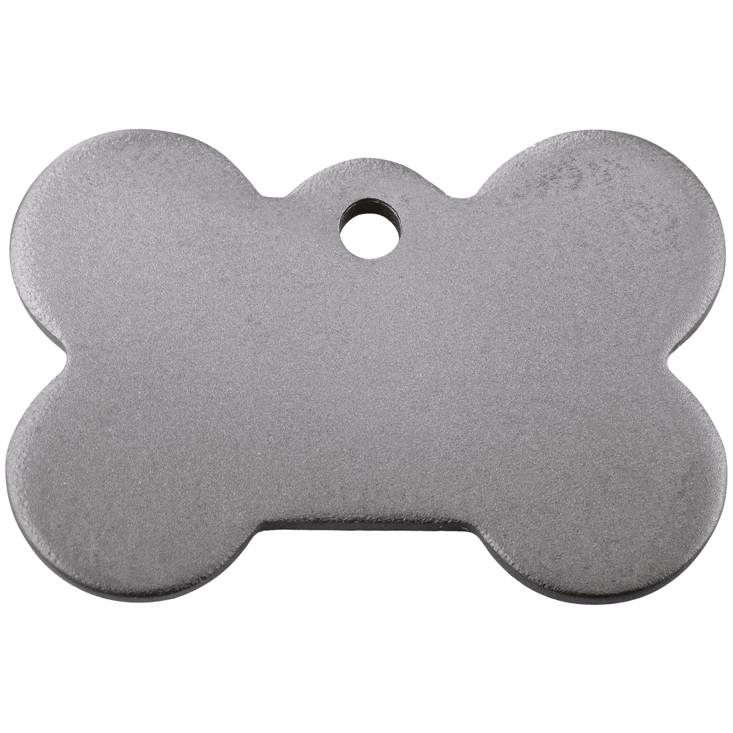 Vue avant - Médaille personnalisable Red Dingo Titane plat Os - Taglia L pour chien
