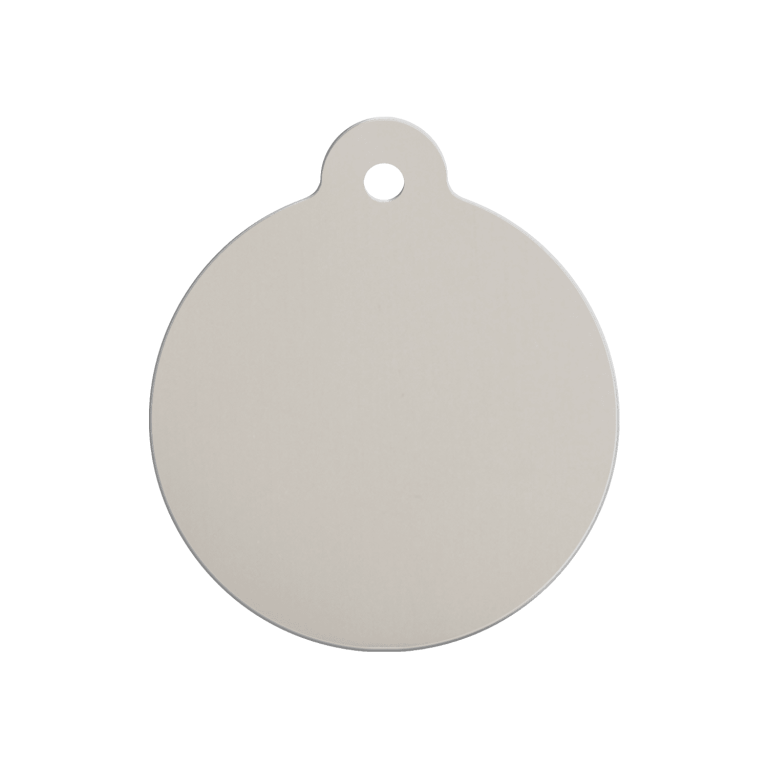Vue arrière - Médaille personnalisée pour chien ou chat Red Dingo Émail et acier inoxydable Lettre R Rouge M - 30.00 16.1 G