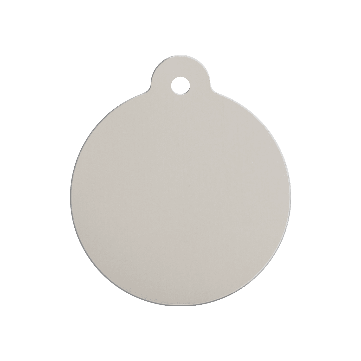 Vue arrière - Médaille personnalisée pour chien Red Dingo Émail et acier inoxydable - Motif Coccinelle - Blanc - Taglia M