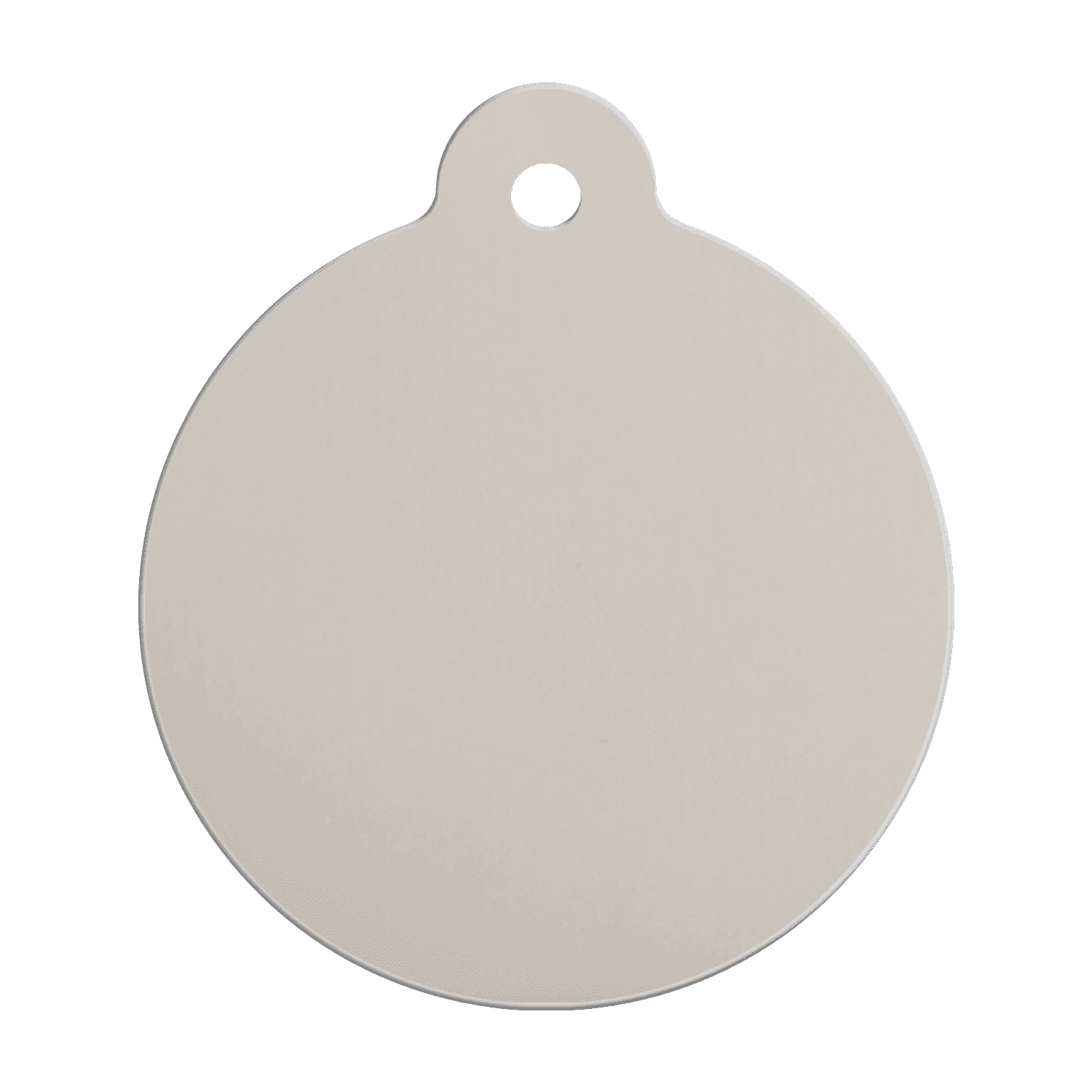 Vue arrière - Médaille personnalisée pour chien - Red Dingo Émail et acier inoxydable - Flocon de neige blanc - Taglia L