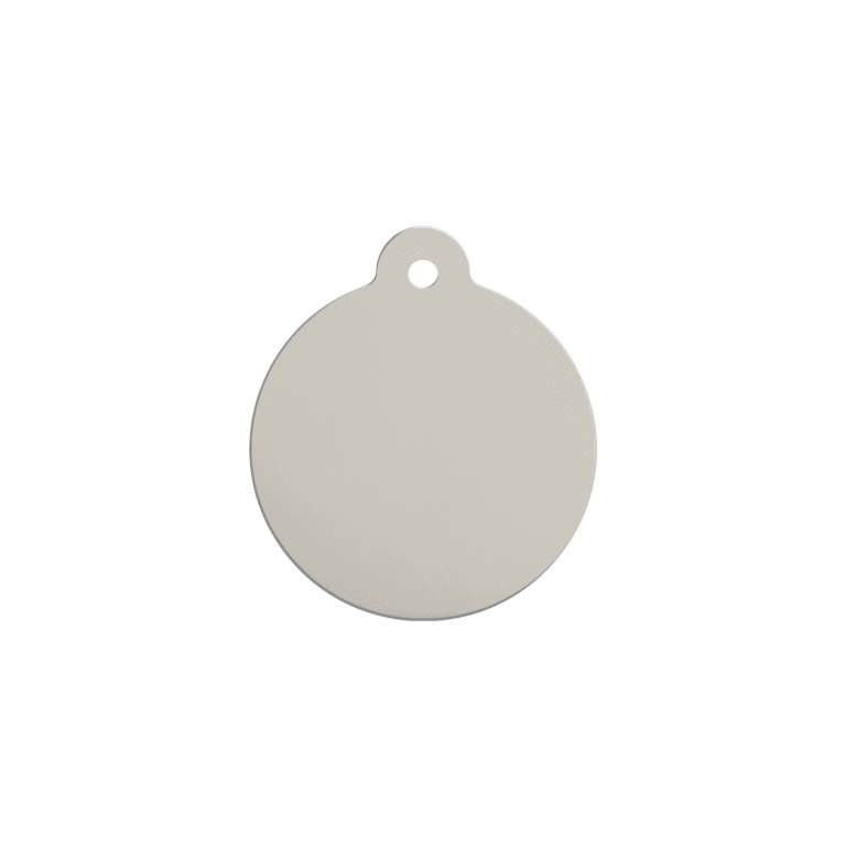Vue arrière - Médaille personnalisée Red Dingo Émail/Acier inoxydable - Squelette poisson - Bleu clair - Taglia S