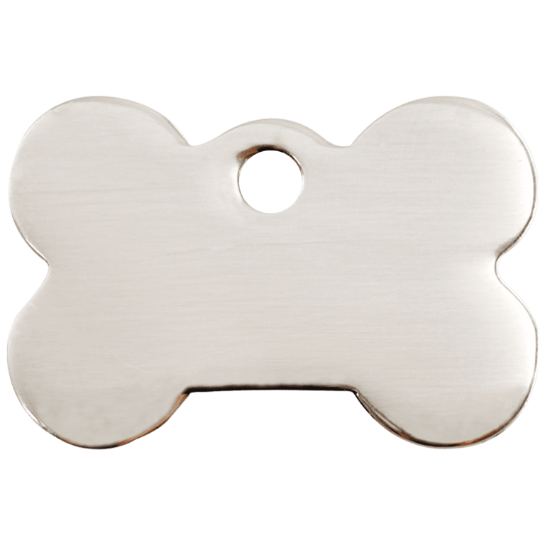 Vue arrière - Médaille personnalisable pour chien Red Dingo Os en acier inoxydable - Taglia L - 02-BN-ZZ-LG
